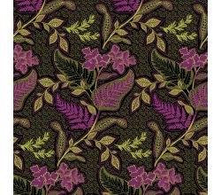 Viscose/Sp Jersey Print - Flowers, Purple
