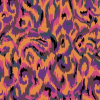 Viscose Twill Print - Thunder, Cyclam