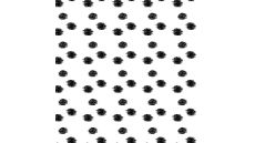 Viscose Twill Print - Dots, Ecru Black
