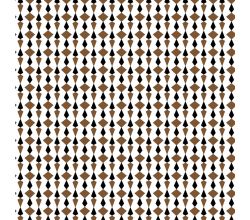Viscose Twill Print, Graphic, Ecru Caramel