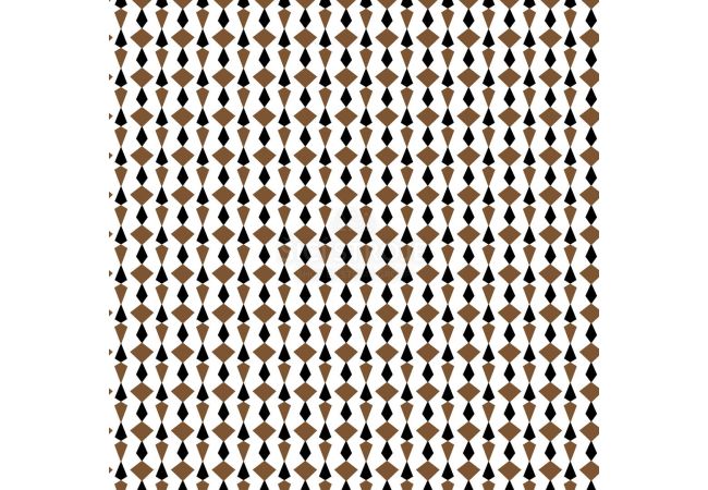 Viscose Twill Print - Graphic, Ecru Caramel