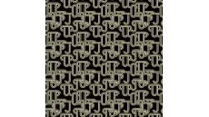 Viscose Twill Print - Chains, Black Khaki