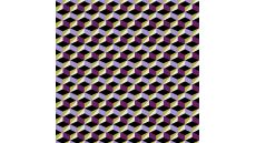Bengaline Print - Graphic Cubes, Purple