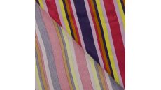 Poly Satin Print - Stripe, Purple