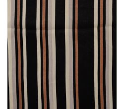 Poly Satin Print - Stripe, Caramel