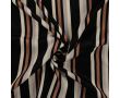 Poly Satin Print - Stripe, Caramel