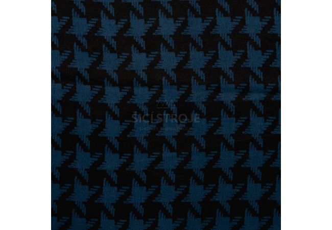 Poly Satin Print - Chicken Feet, Petrol