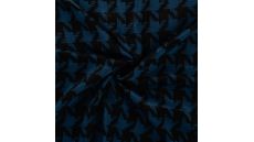 Poly Satin Print - Chicken Feet, Petrol