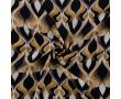 Poly Satin Print - Drops, Caramel