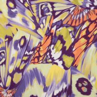 Viscose/Sp Jersey Print - Butterfly, Dusty Mint