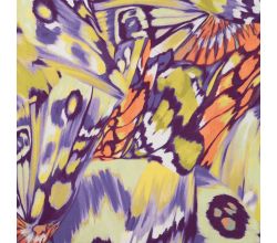Viscose/Sp Jersey Print, Butterfly, Dusty Mint