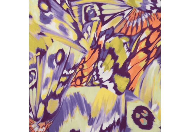 Viscose/Sp Jersey Print - Butterfly, Dusty Mint