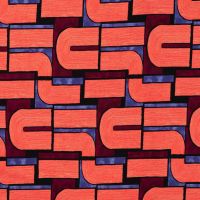 Viscose/Sp Jersey Print - Tubes, Red