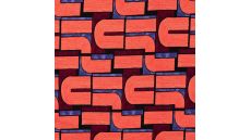 Viscose/Sp Jersey Print - Tubes, Red