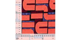 Viscose/Sp Jersey Print - Tubes, Red