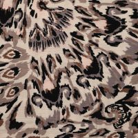 Viscose Crincle - Butterflies, Sand