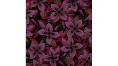 Linnen Viscose Print - Indy Flower, Violet