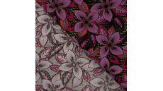 Linnen Viscose Print - Indy Flower, Violet