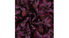 Linnen Viscose Print - Indy Flower, Violet