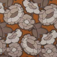 Linnen Viscose Print - Bold Flower, Sand