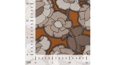 Linnen Viscose Print - Bold Flower, Sand