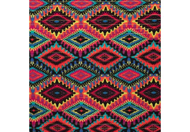 Cotton Voile Lurex - Mosaic, Cyclam