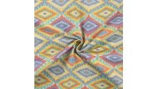 Cotton Voile Lurex - Mosaic, Dusty Mint