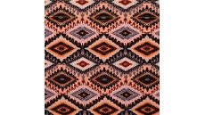 Cotton Voile Lurex - Mosaic, Denim