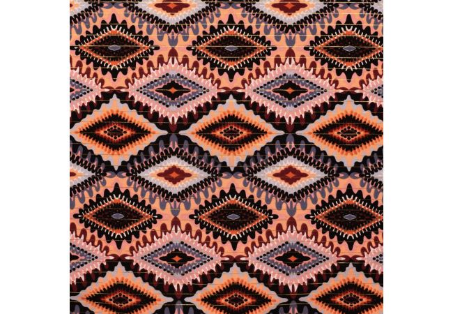 Cotton Voile Lurex - Mosaic, Denim