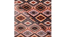 Cotton Voile Lurex - Mosaic, Denim