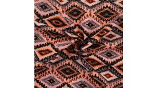 Cotton Voile Lurex - Mosaic, Denim