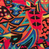 Cotton Voile Lurex - Abstract, Cyclam