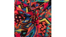 Cotton Voile Lurex - Abstract, Cyclam
