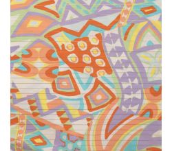 Cotton Voile Lurex - Abstract, Dusty Mint