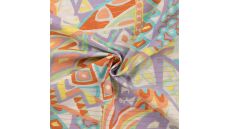 Cotton Voile Lurex - Abstract, Dusty Mint