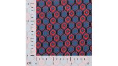 Cotton/Sp Sateen Print - Fancy, Cyclam