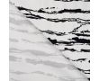 Cotton/Sp Sateen Print - Irregular Stripe, White Black