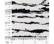 Cotton/Sp Sateen Print - Irregular Stripe, White Black