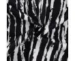 Cotton/Sp Sateen Print - Irregular Stripe, Black/White