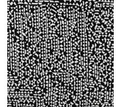 Cotton/Sp Sateen Print - Mini Triangles, Black/White