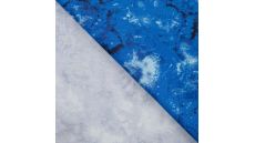 Cotton/Sp Sateen Print - Fancy, Royal