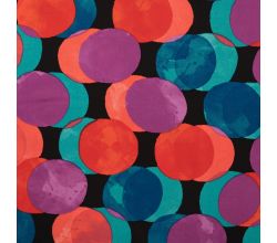 Satin Viscose, Funny Dots, Cyclam