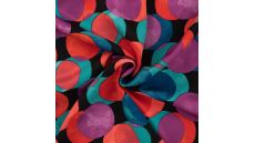 Satin Viscose - Funny Dots, Cyclam