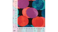 Satin Viscose - Funny Dots, Cyclam