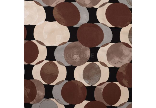 Satin Viscose - Funny Dots, Sand