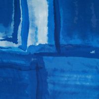 Satin Viscose - Windows, Royal