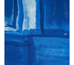 Satin Viscose - Windows, Royal