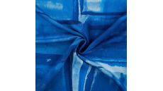 Satin Viscose - Windows, Royal