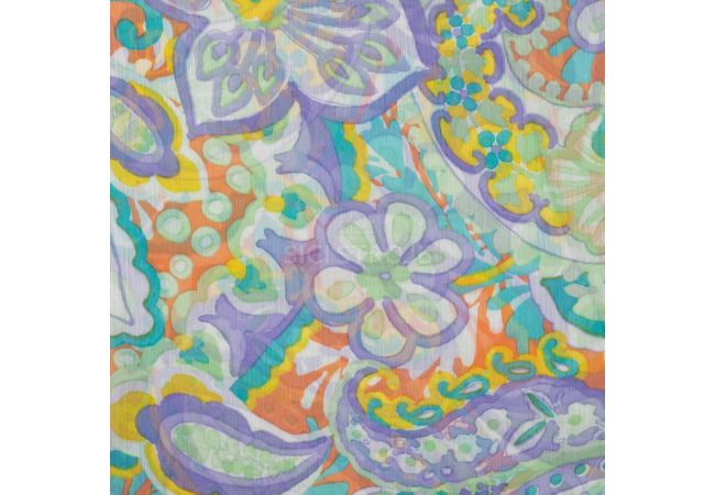 Poly Yoryu Print - Paisley, Dusty Mint