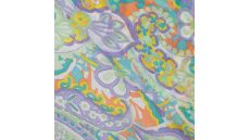 Poly Yoryu Print - Paisley, Dusty Mint